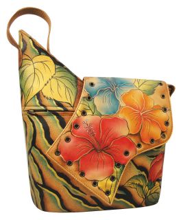 Anuschka Leather Individually Handpainted Hobo Handbags 5 New Designs 