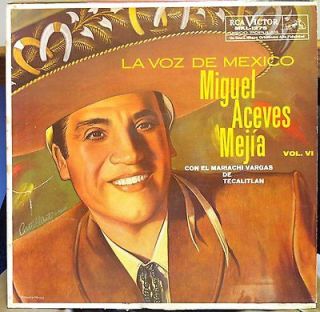 MIGUEL ACEVES MEJIA la voz de mexico vol vi LP Mint  MKL 1275 Vinyl 