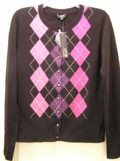 Apt 9 Cashmere Cardigan Sweater Black Size s New $125