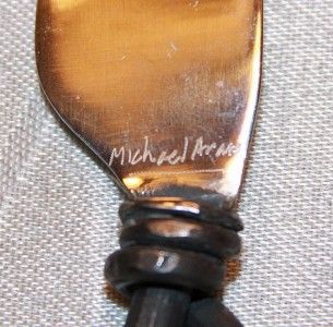 Michael Aram Cheese Serving Knife Knives Shaped Like Mouse Mice Signed 