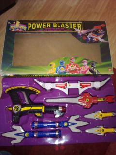 megazord power rangers mighty morphin power blaster all the weapons
