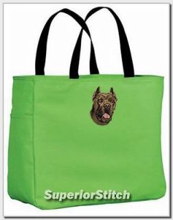 cane corso embroidered essential tote bag any color time left