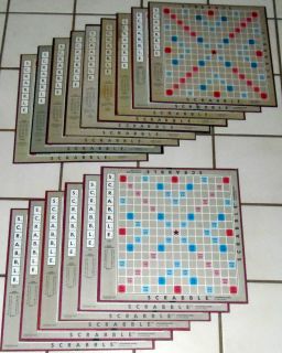 15 Vintage Scrabble Boards Crafts Art Wallpaper for game room 1948 MB 