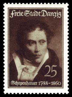 XXX RARE Mint 1938 Danzig Schopenhauer Card Stamp Set