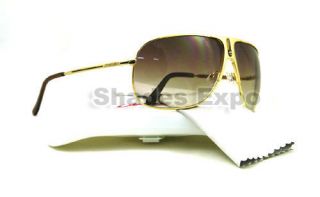 New Carrera Sunglasses Back 80s Gold Fohyy Auth