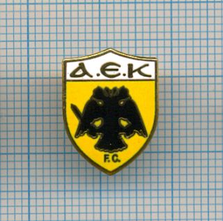 Football Soccer Club Badge Pin AEK Athens Greece