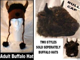 Bison Mittens Knit Lined Wool Adult Size Puppet Buffalo Buffaloes 