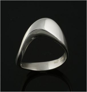 georg jensen modern sterling ring 10197 i scharff from denmark