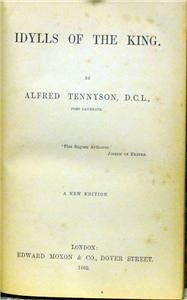 Fine 1862 Tennyson King Arthur Idylls Guinevere Kingdom Gilt 