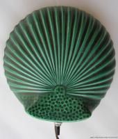   Signed A Nelson Product Artesia CA Working TV Lamp Green Shell