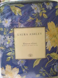 Laura Ashley Emilie Emily Blouson Valance Blue Yellow