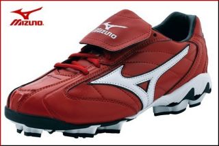   Mizuno 9 Spike Franchise Low G4 Mens Red Baseball Cleats Shoes