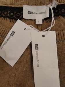 BN Vanessa Bruno Beige Wool Blend Knit Dress Jumper with Pockets UK8 