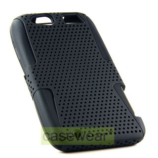   PERFORATED HARD CASE GEL COVER FOR MOTOROLA ATRIX HD MB886 AT&T NEW