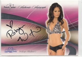 2008 ROBYN WATKINS BENCH WARMERS BENCHWARMERS AUTO AUTHENTIC AUTOGRAPH 