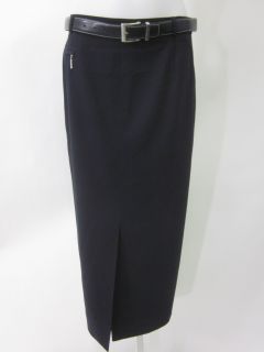 you are bidding on a basler navy blue full length pencil skirt in a 