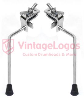 Danmar Vintage Hoop Mounted Bass Drum Spurs 938 Reproduction Clamp on 