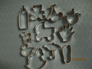 11 PC Deluxe Baby Shower Cookie Cutters Cutter Set