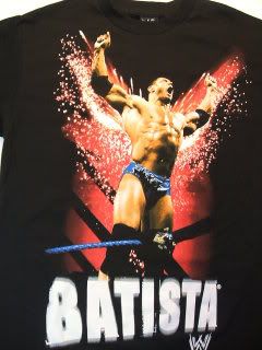 Batista Explosion WWE Wrestling T Shirt
