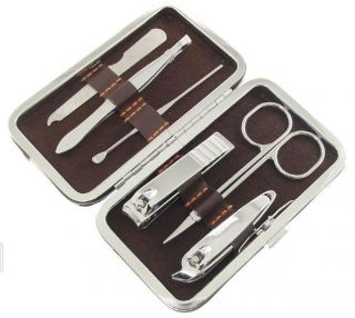    Pedicure kit Stainless steel Nail care Grooming case Back to School