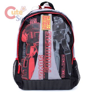 Transformers Universe School Backpack 16 Large Bag Autobots vs 