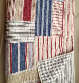 Pottery Barn Quilt King Reversible Perfect Condition