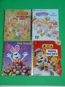 Little Golden Book Lot of 4 Picture Dictionary Rudolph Reindeer Tootle 