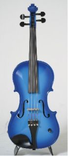 Barcus Berry Electric Acoustic Violin Blue