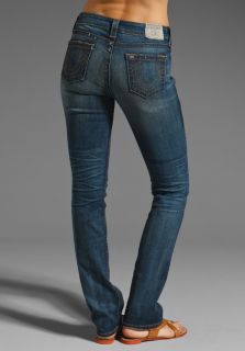 True Religion Womens Avery High Rise Vintage Slim Jeans in Defiance 