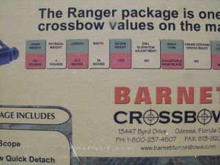 New Barnett Crossbow Kit Cross Bow Ranger w Quiver w Bolts Arrows 