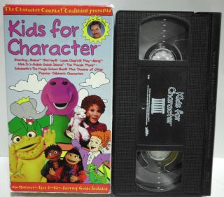 Kids For Character Barney Lamb Chomps VHS Video Tape Childrens Movie 