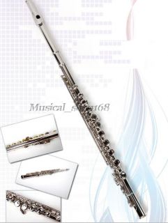 High Grade White Flute Silver C Foot Italian Pads with Case