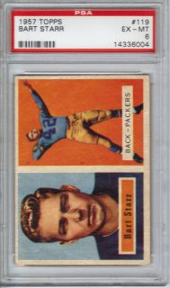 1957 Topps Bart Starr Rookie RC PSA 6