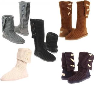 Bearpaw Knit Tall 658 Boots Women Shoes All Sizes