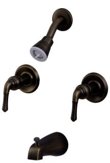Oil Rubbed Bronze 2 Handle Tub Shower Faucet 34528