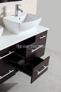   modern bathroom vanities wood cabinet furniture w sinks top & mirror