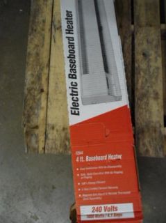 Fahrenheat Electric Baseboard Heater 240V, 1000W, 3412 BTU/hr., 4 