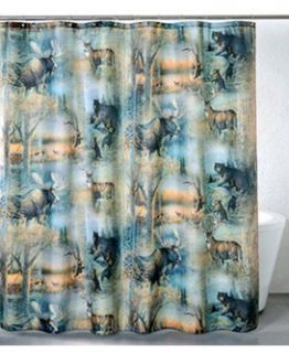 Big Country Wildlife Bathroom Shower Curtain