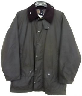 Barbour Classic Beaufort Jacket Wax Olive Mens L 42 New