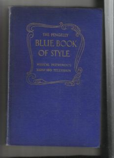 1949BLUEBOOK OF STYLE Early TVs,Music Instruments,1st, SIGNED 1 0F 