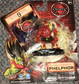 Chaotic Underworld Phelphor Figure with SEALED Pack of 9 Trading Cards 