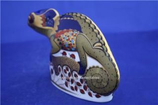 Royal Crown Derby Chameleon Paperweight MMIV Boxed