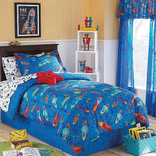New Outer Space Saturn Stars Bedding Full Comforter Set