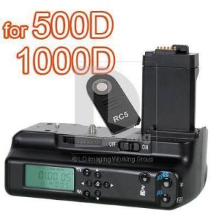 LCD Battery Grip for Canon 450D 500D 1000D BG E5 B4R
