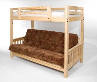 freedom futon bunk bed frame ecofriendly solid pine a super strong 