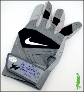  Signed Auto Game Used 2012 Nike Baseball Batting Glove Rays COA