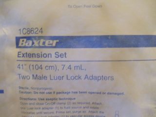 Baxter 1C8624 41 Extension Set Qty 28
