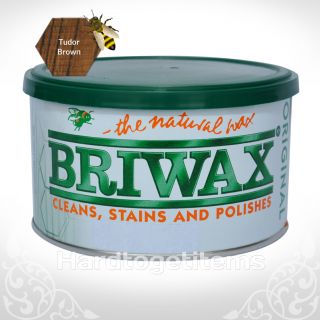 Briwax Original Wax Polish   TUDOR BROWN   Furniture Polish 1Lb