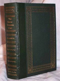   Gilt Decorated Leather Book Legal Case The Sacco Vanzetti Trial