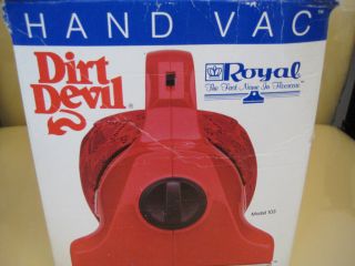 Dirt Devil Royal Handhel Vacuum Model DD 102 Red Color